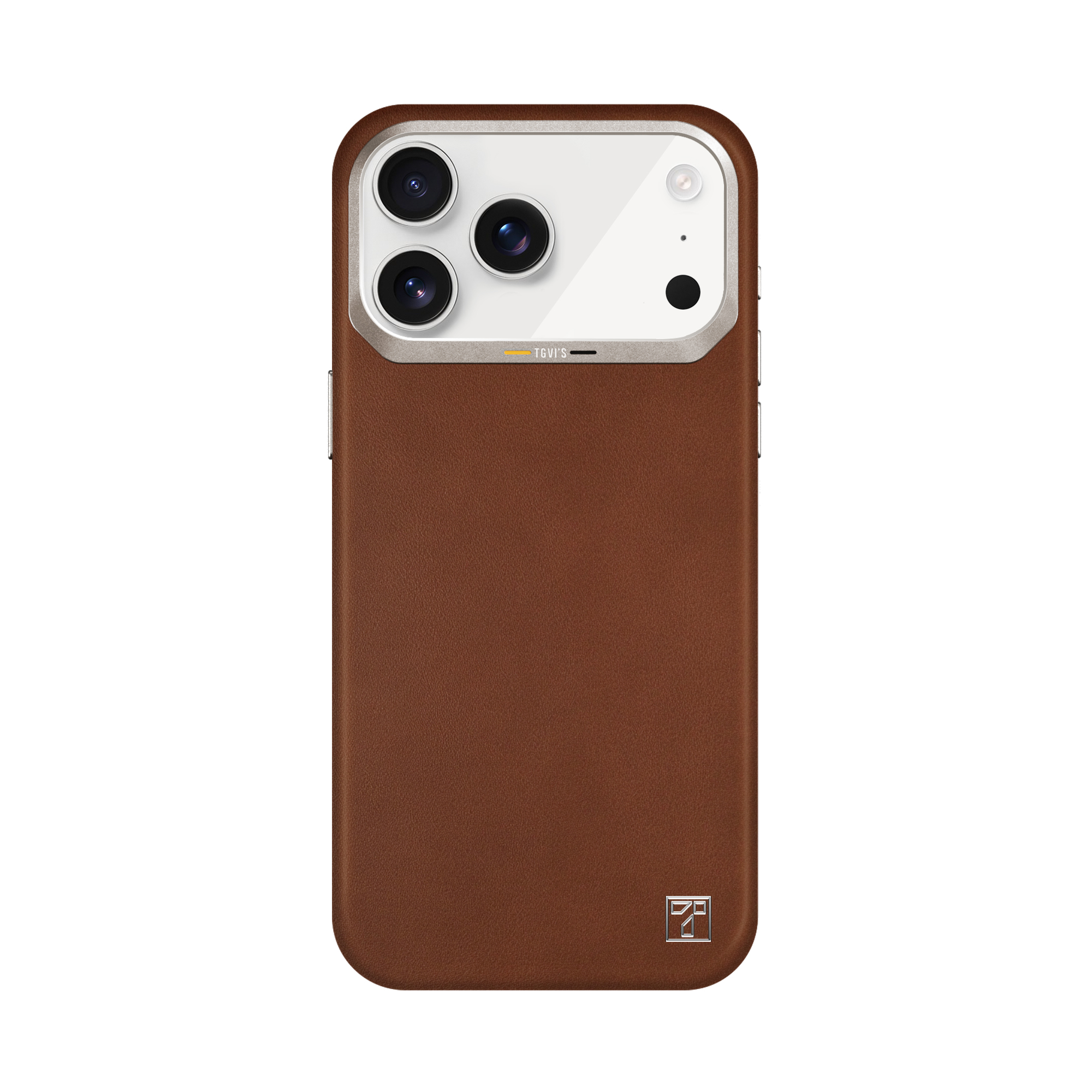 Vida TGVIS Series Case for iPhone 17 Pro Max (Brown)