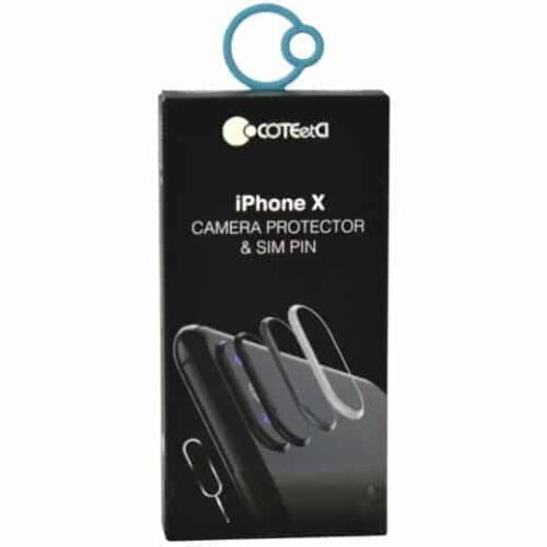 Coteetci camera protector & SIM PIN for iPhone X