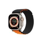 Green Lion Alphine Loop Band for Apple Watch 42/44/45/49mm Black Orange