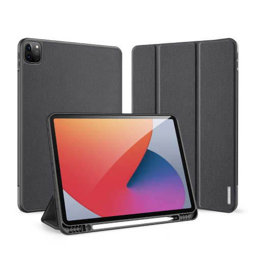 Dux Ducis Domo Book Case For iPad Pro 11 3rd_4th & iPad Pro 12.9 5th_6th - Pure Black