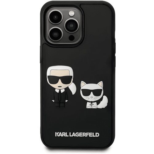 Karl Lagerfeld 3D Rubber Karl & Choupette Hard Case for iPhone 14 Line-Up