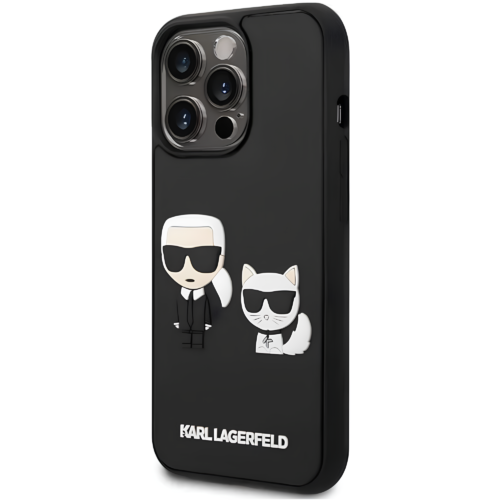 Karl Lagerfeld 3D Rubber Karl & Choupette Hard Case for iPhone 14 Line-Up