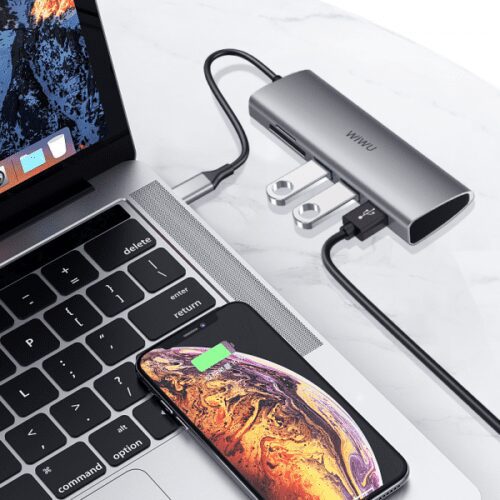 WIWU Alpha USB-C 5in1 Hub 3USB+1SD+1TF - 4