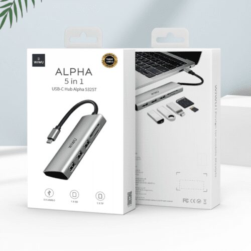 WIWU Alpha USB-C 5in1 Hub 3USB+1SD+1TF - 7