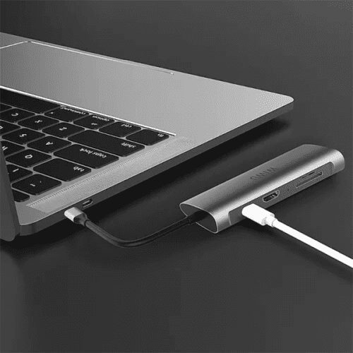 WIWU Alpha USB-C 8in1 Hub 1HDMI+1LAN+3USB+1Type-C+1SD+1microSD - 3