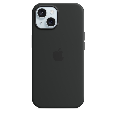 Apple Silicone Case for iPhone 15 Line-Up - Black
