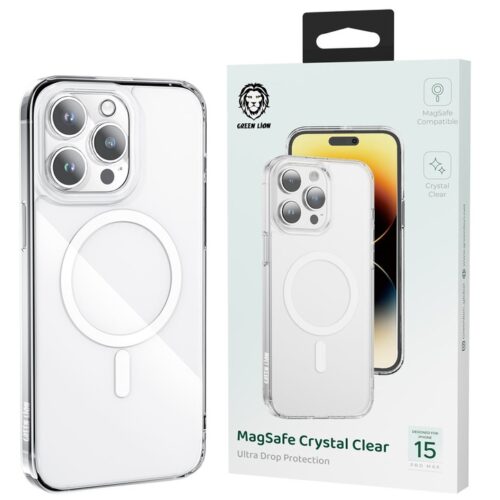 Green Lion Magsafe Crystal Clear Case for iPhone 15 Pro & 15 Pro Max - 2