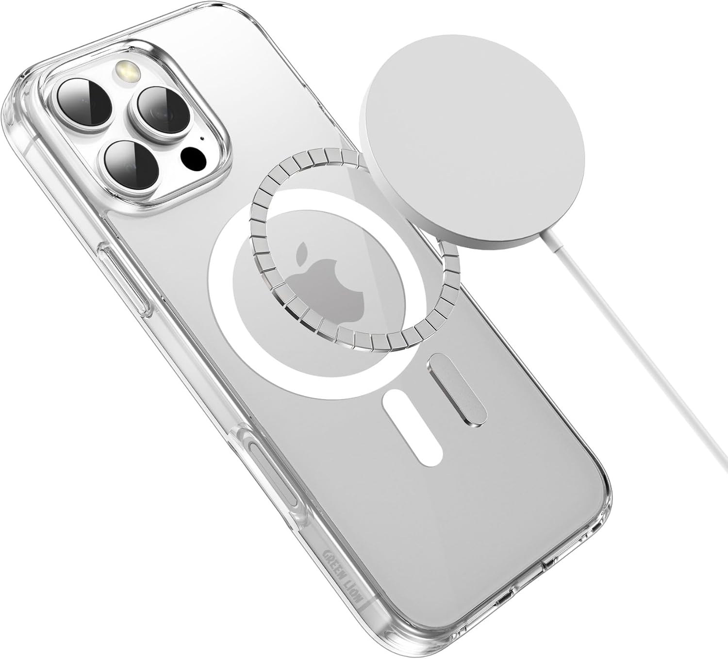Green Lion Magsafe Crystal Case For iPhone 16 Series