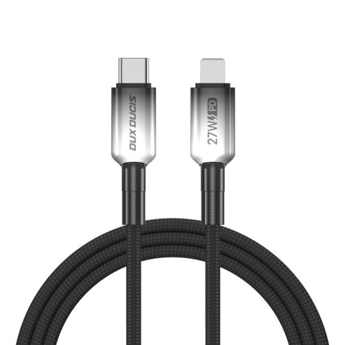 Dux Ducis WLCM Series Braided Cable with Gradient Connector USB-C to Lightning / 27W / 1m