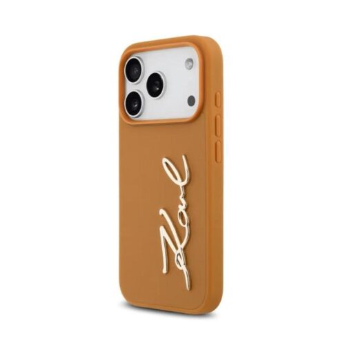 Karl Lagerfeld PU Leather Case With Karl Script Logo & Buttons for iPhone 17 Pro Max