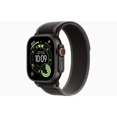 Apple Watch Ultra3 49mm Black Titanium Case with Trail Loop