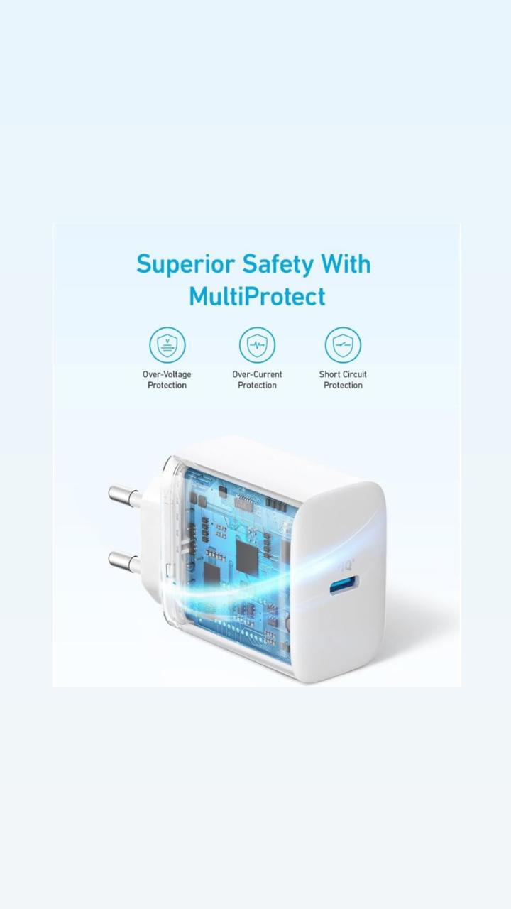 Anker 20W USB-C Wall Charger 3-Pin