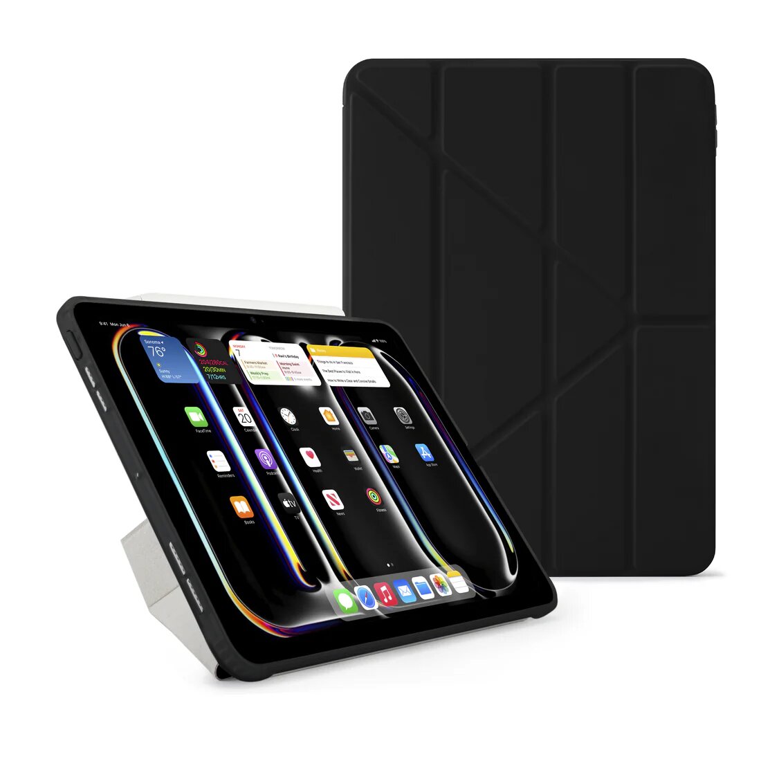 Pipetto origami no 1 case for ipad pro 11 3rd/4th generation (Black)