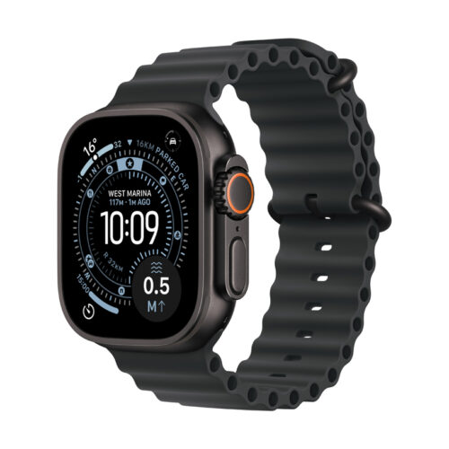 Apple Watch Ultra 3 49mm Black Titanium Case with Ocean Band