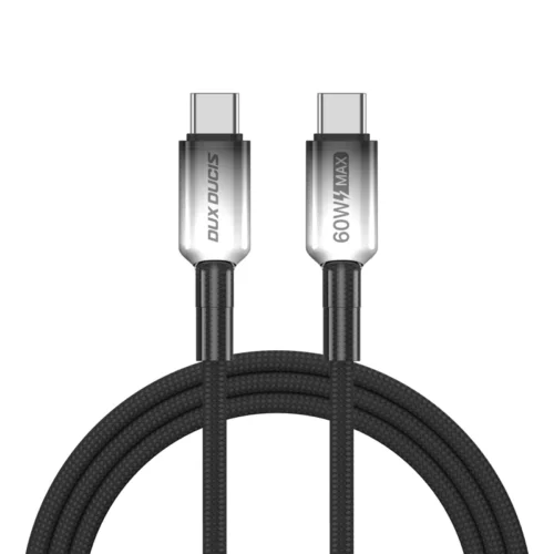 Dux Ducis WLCM Series Braided Cable with Gradient Connector USB C to USB-C / 60W / 1m