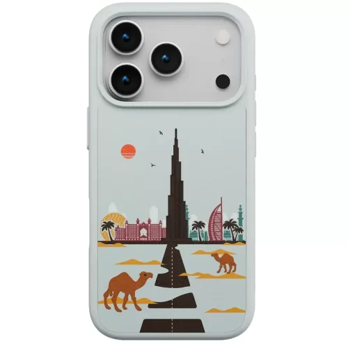 Levelo Vallo PU Leather Case Dubai Design Embroidery Finish for iPhone 17 Pro