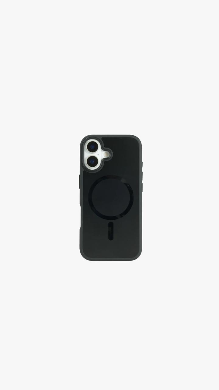 URR iris matte glass case for iphone 17 (Black)