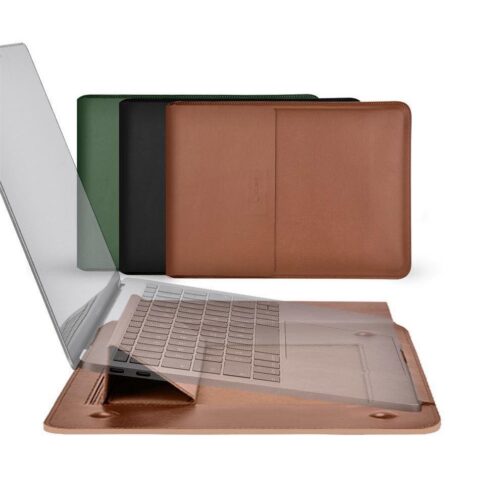 Coteetci MultiFunction Leather Liner Bag for Macbook Pro/Air 13