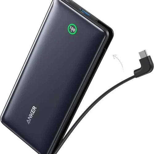 Anker Nano Power Bank 20K , 30W , Built in USB-C Cable