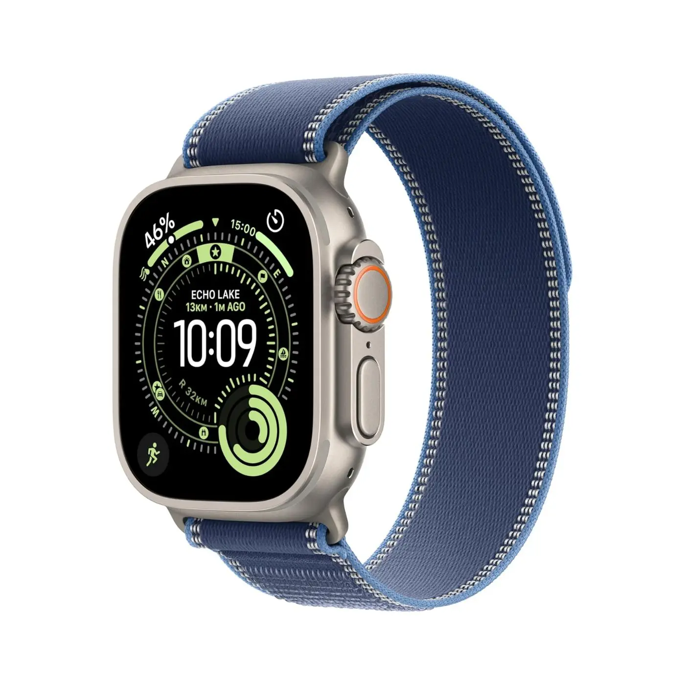 Apple Watch Ultra3 49mm Natural Titanium Case with Trail Loop